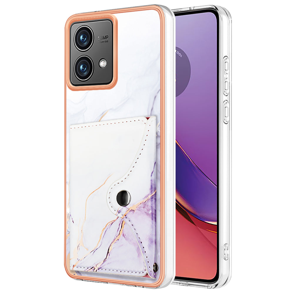 YB Leather Coating Series-9 for Motorola Moto G84 5G Case Card Holder Kickstand IMD Leather+TPU Phone Cover YB Leather Coating Series-9 for Motorola Moto G84 5G Case Card Holder Kickstand IMD Leather+TPU Phone Cover